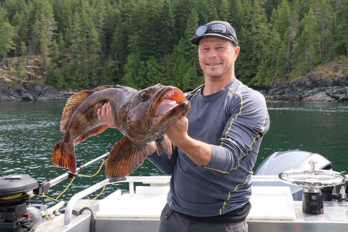 Man with Lingcod